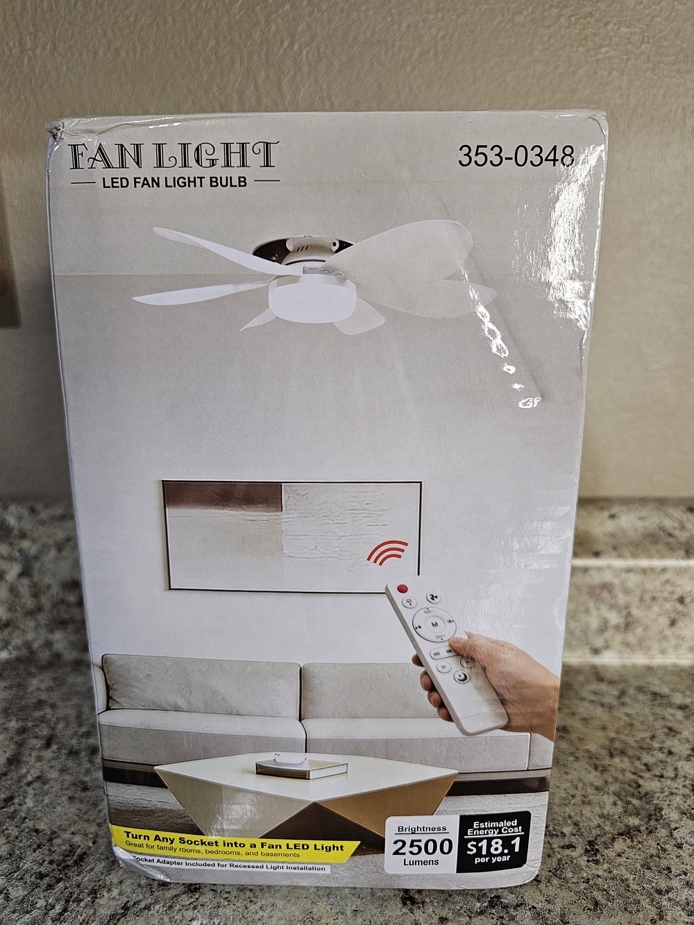 Fan Light LED Fan Light Bulb - White